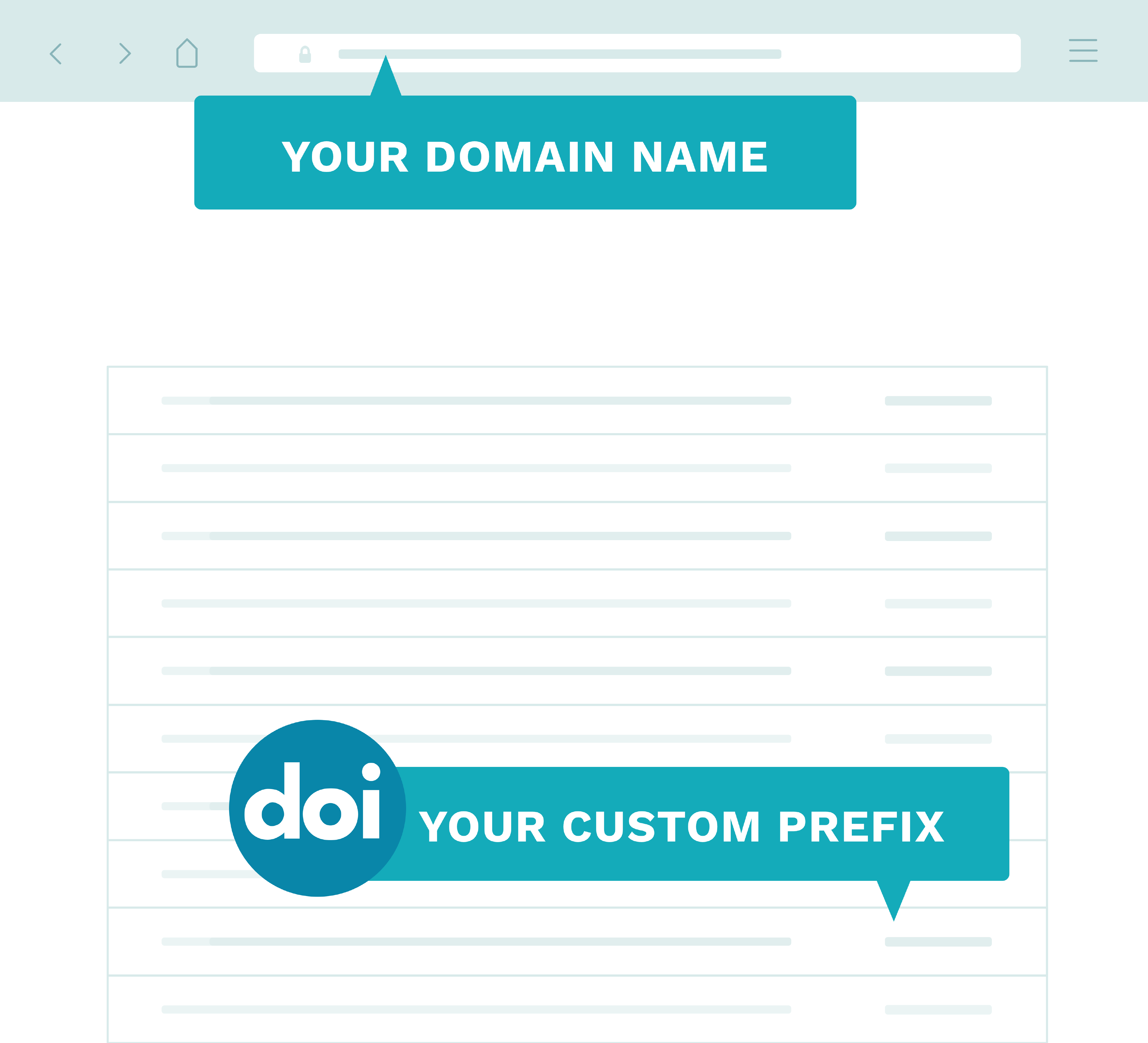 Custom Domain and DOI
