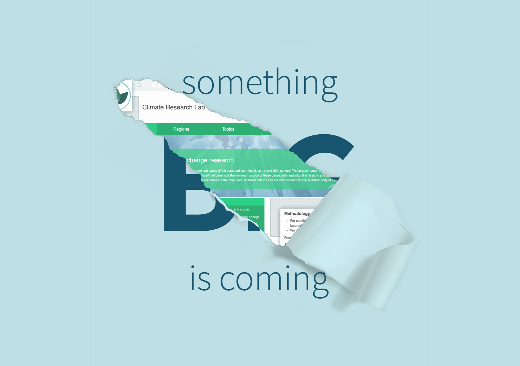 A teaser image showing a sneak peak at one of the new services from DataONE